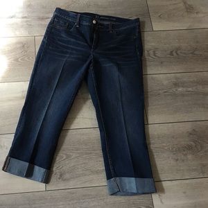 New York and Company denim capris size 10